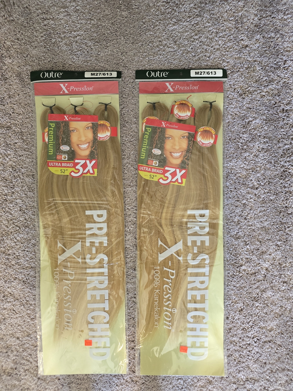 Outre X-Pression Pre-Stretched Ultra Braid Hair - Blonde (M27/613)